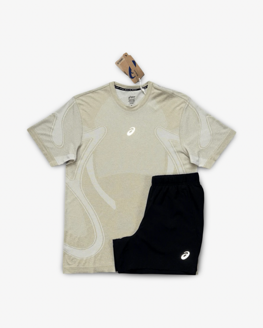 ASICS SEAMLESS SET 'CREAM/BLACK'
