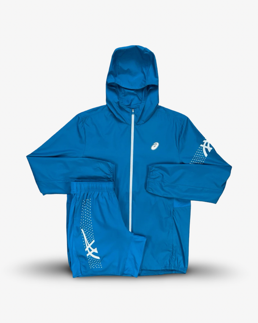 ASICS ICON JACKET SET 'AEGAN BLUE'