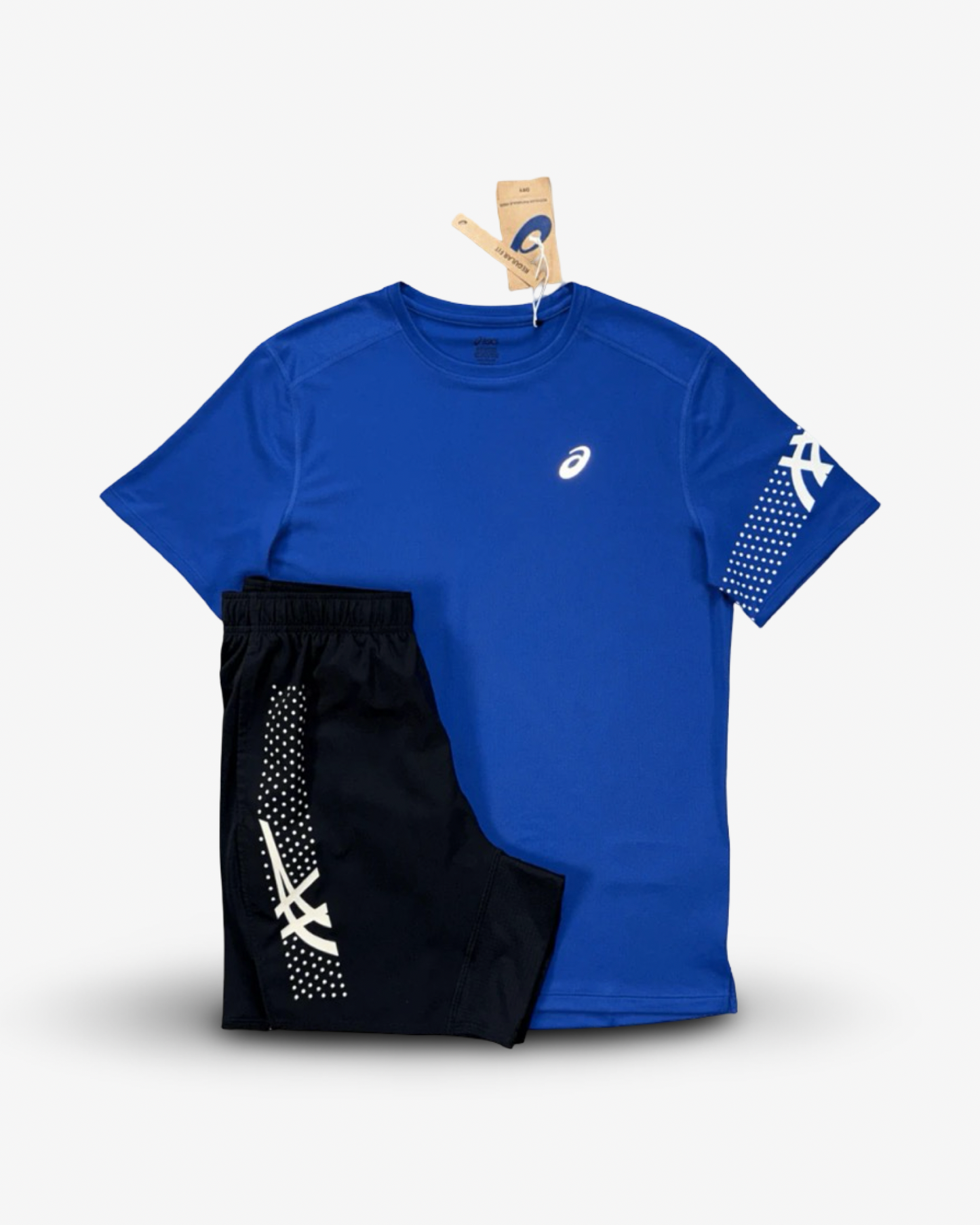 ASICS ICON T-SHIRT SET 'COBALT/BLACK'