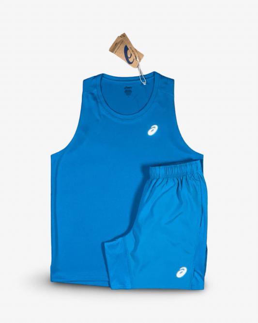 ASICS CORE VEST SET 'AEGAN BLUE'
