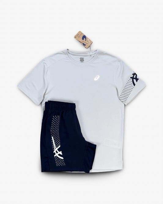 ASICS ICON T-SHIRT SET 'CLOUD GREY/MIDNIGHT'