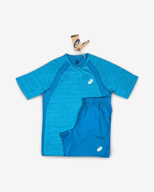 ASICS ROAD CORE SHORTS SET 'AEGAN BLUE'