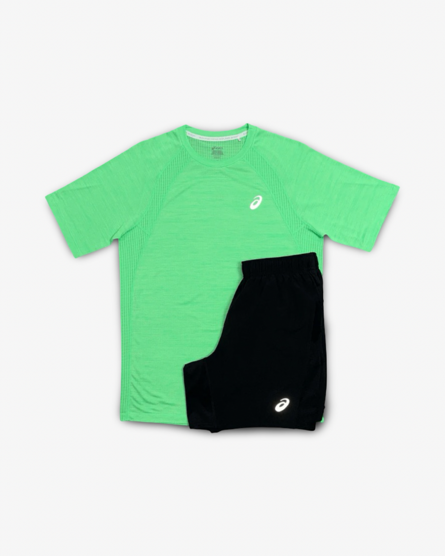 ASICS ROAD T-SHIRT SET 'VITAL GREEN/BLACK'