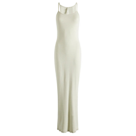 SKIMS WHITE MAXI DRESS