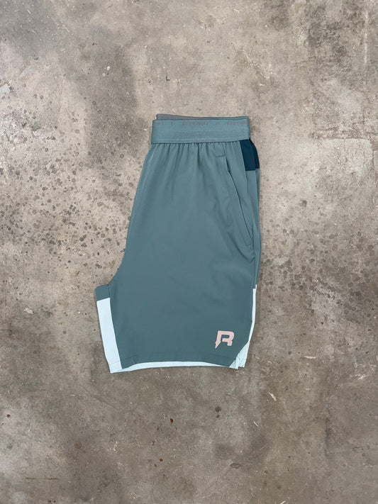 Reprimo Flight Short - Forest Green / Mint