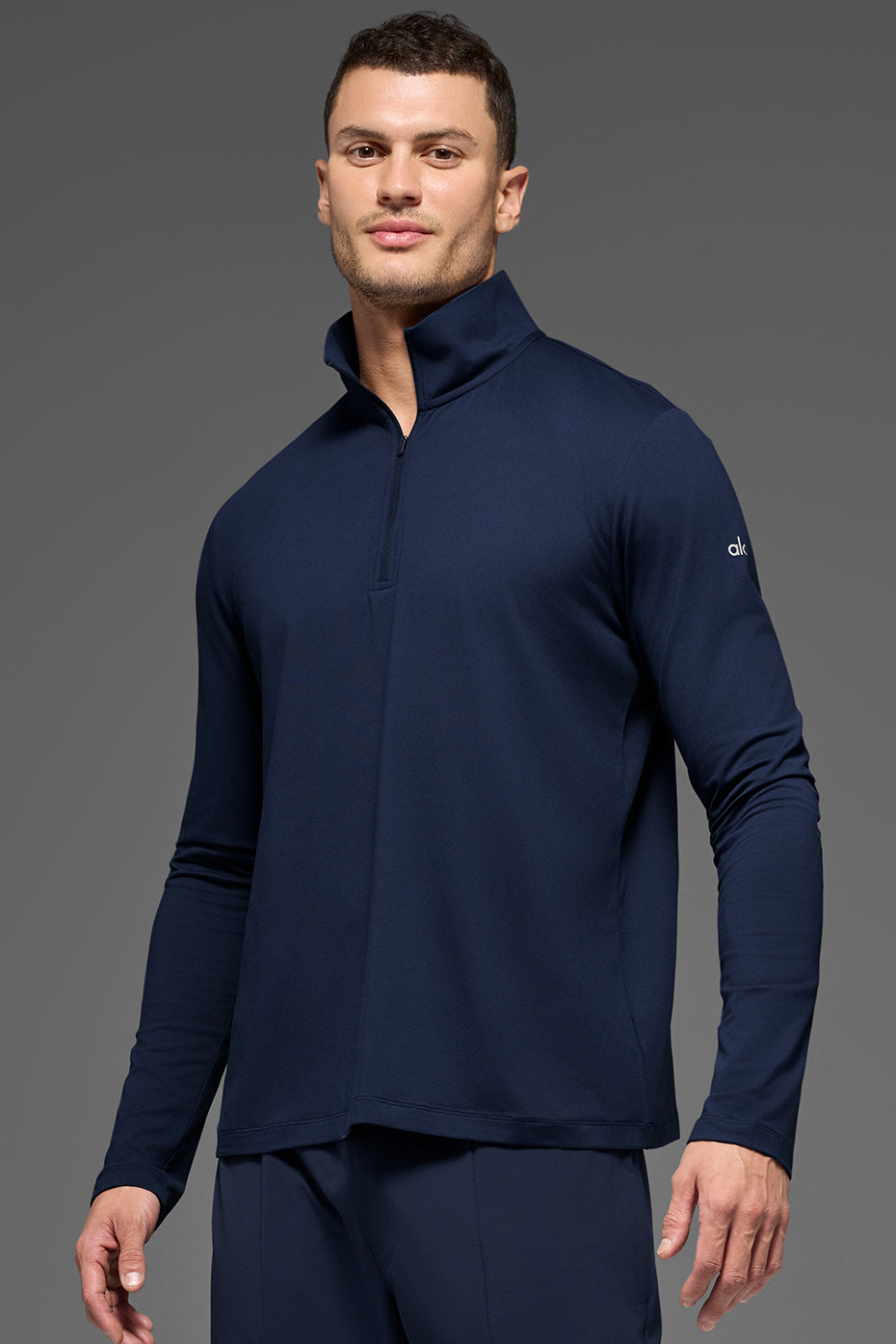 Alo Conquer 1/4 Zip Reform Long Sleeve - Navy
