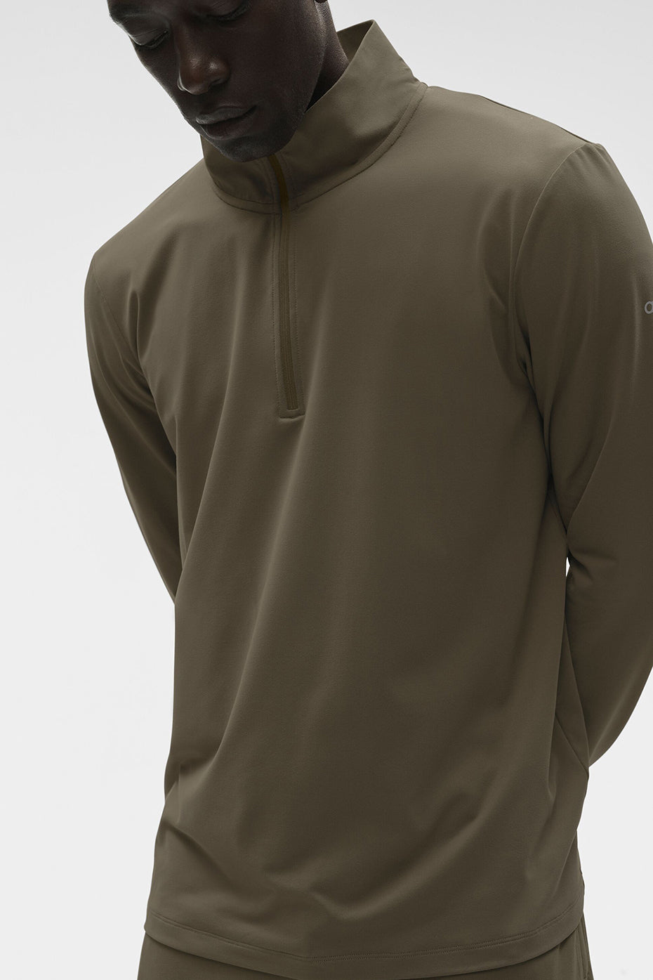 Alo Conquer 1/4 Zip Reform Long Sleeve - Olive Tree