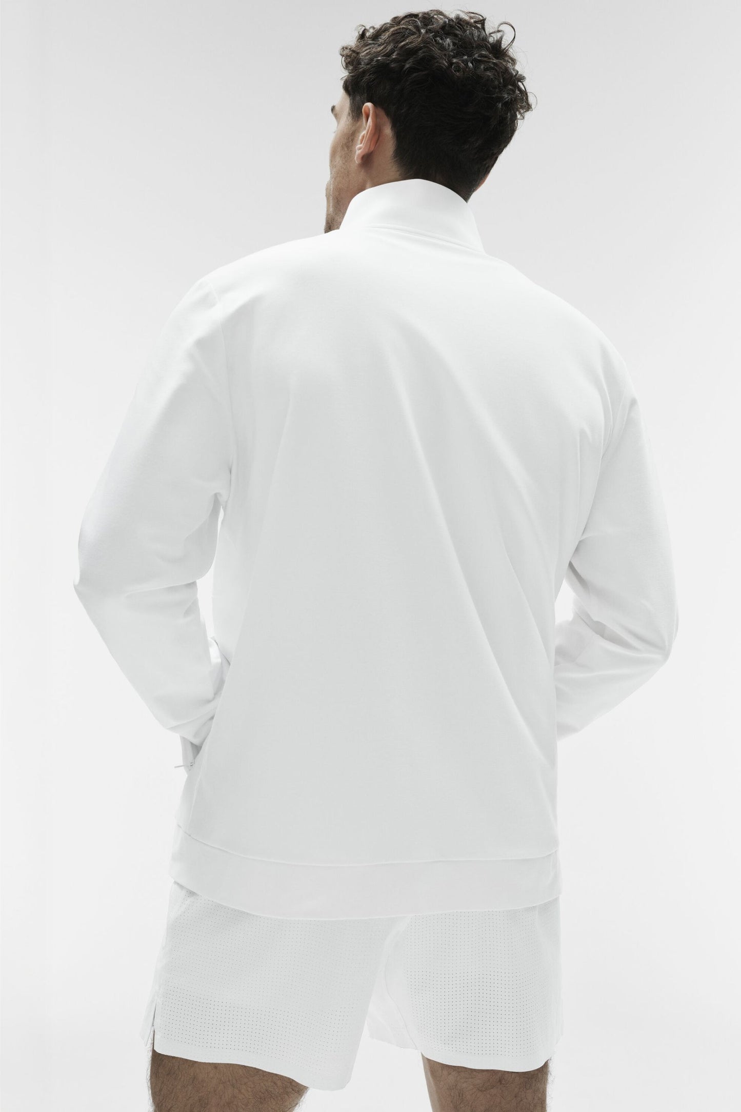 Alo Conquer Max Mock Neck Full Zip - White