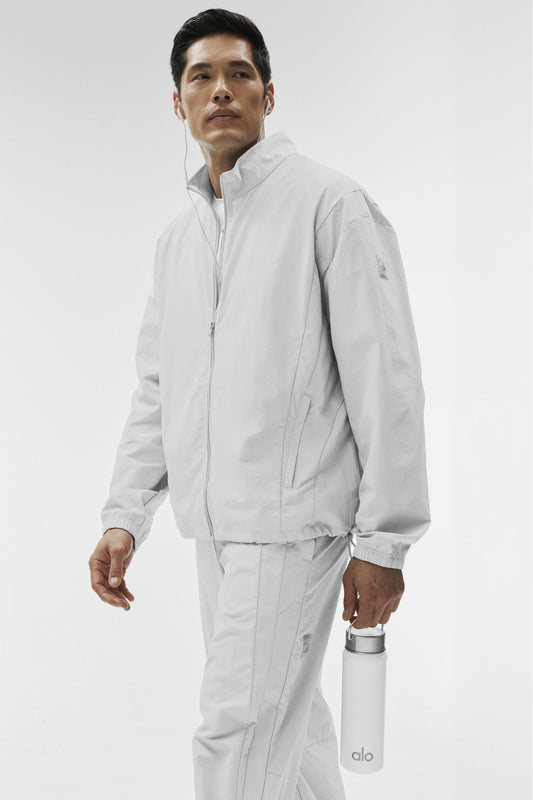 Alo Takeaway Track Full Zip Jacket - Titanium
