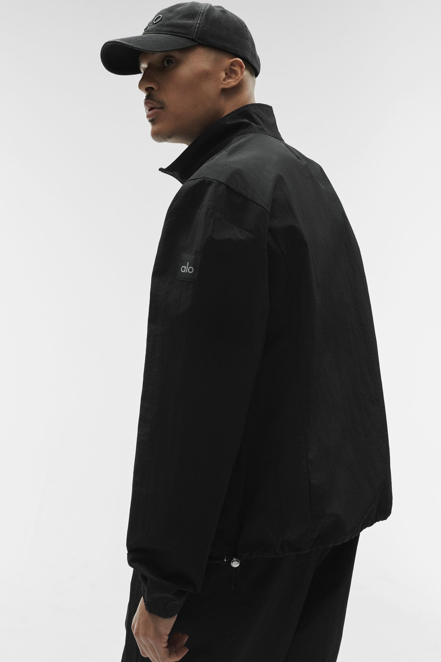 Alo Takeaway Track Full Zip Jacket - Black