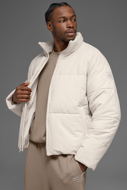 Alo Stretch Woven Street Puffer - Bone