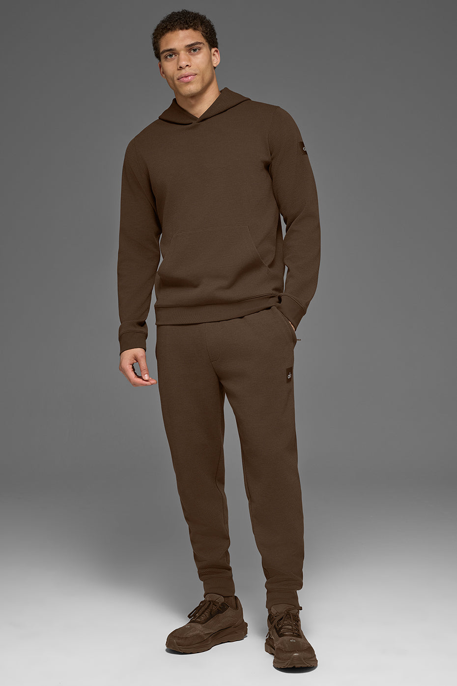 Alo Waffle Lounge Jogger - Espresso