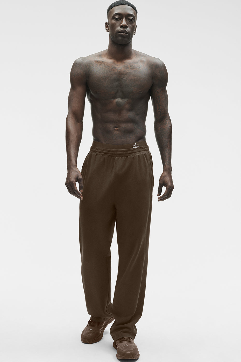 Alo Double Take Straight Leg Pant - Espresso