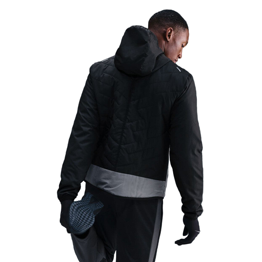 Nike Therma-FIT Repel Synthetic Fill Running Men's Jacket - BLACK / GREY