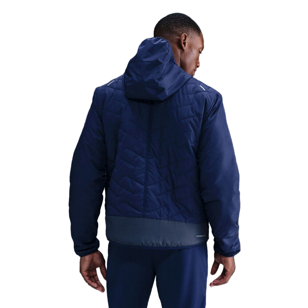 NIKE THERMA - FIT Repel Synthetic Fill Running Men's Jacket - BLUE VOID / THUNDER BLUE