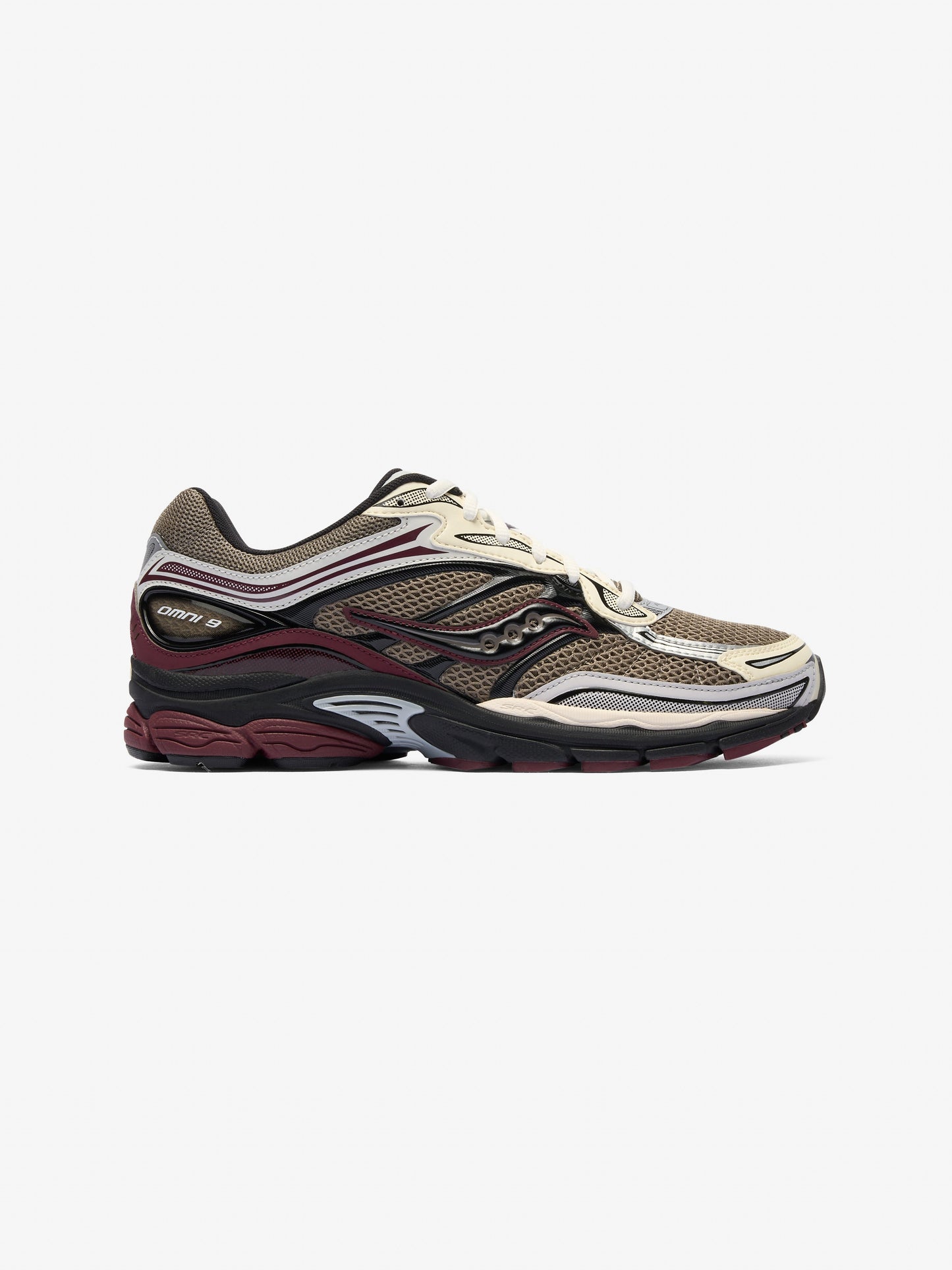 Saucony ProGrid Omni 9 - Tan / Maroon