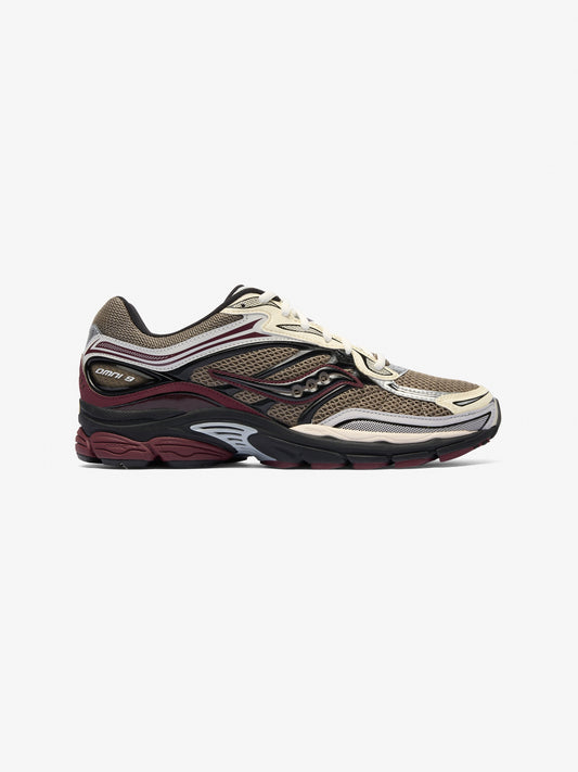 Saucony ProGrid Omni 9 - Tan / Maroon