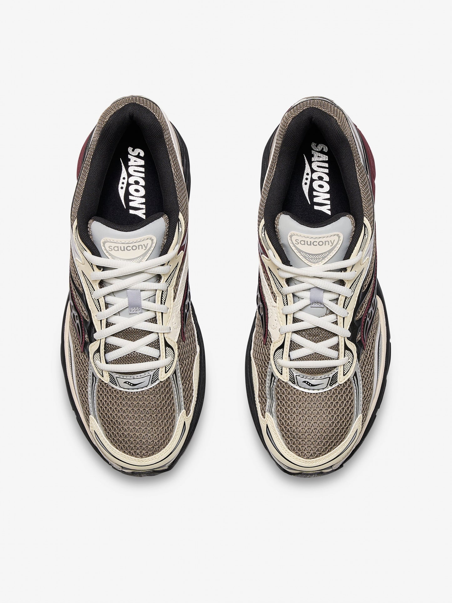 Saucony ProGrid Omni 9 - Tan / Maroon