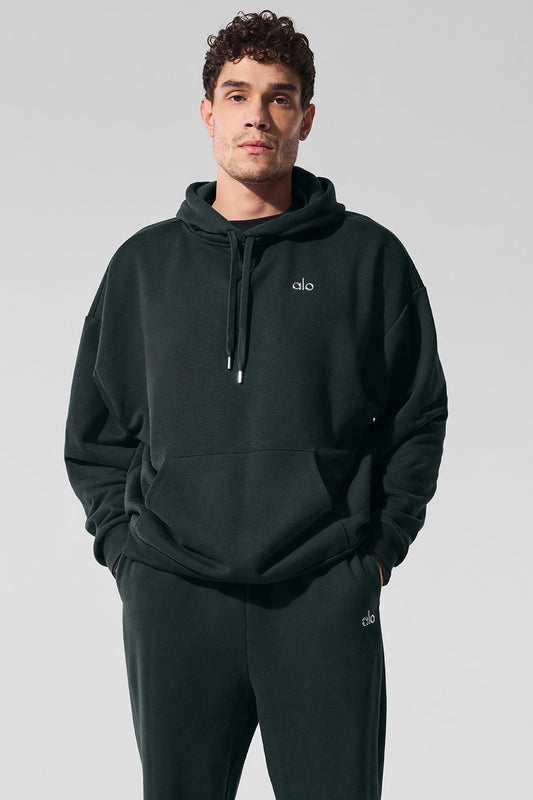 Alo Accolade Hoodie - Charcoal Green