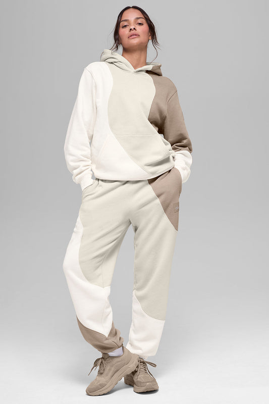 Alo Make Waves Hoodie - Ivory/Bone/Gravel
