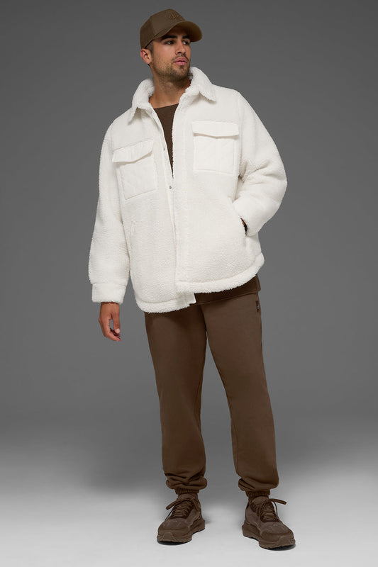 Alo Sherpa Edge Shacket - Ivory