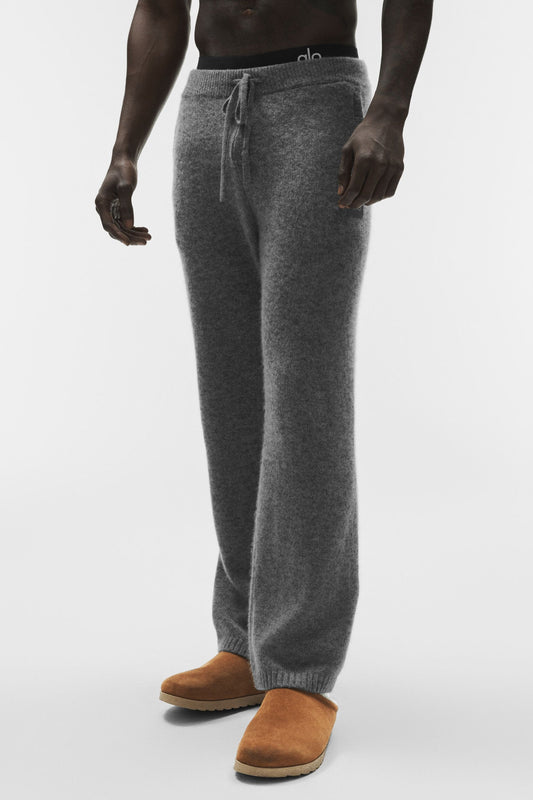 Alo Wool Cashmere New Class Sweatpant - Platinum Grey