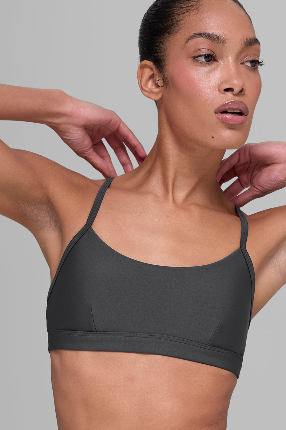 Alo Airlift Intrigue Bra - Anthracite