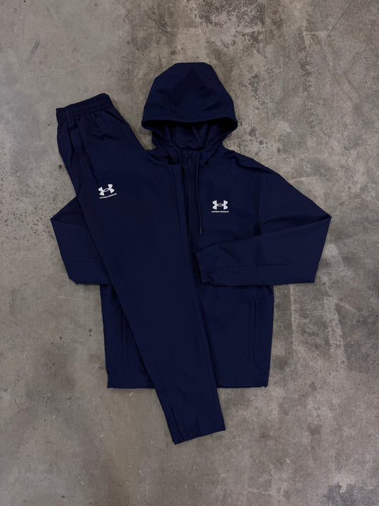 Under Armour Rival Navy Tracksuit - Windbreaker / Pant